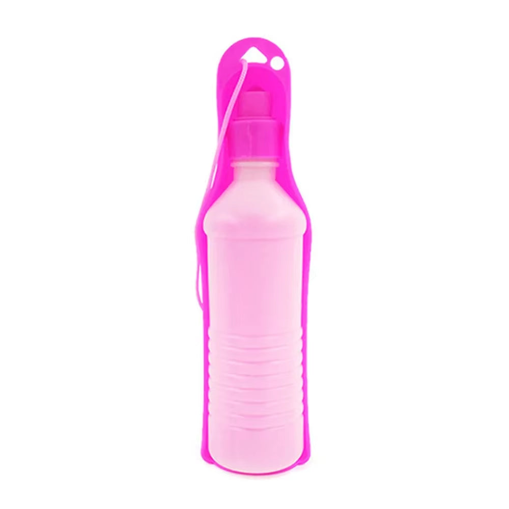 Pet Dog Water Bottle 250Ml 500Ml Plastic Portable Folding Drinker for Pets Outdoor Travel Drinking Water Feeder Bowl Cat Drinker